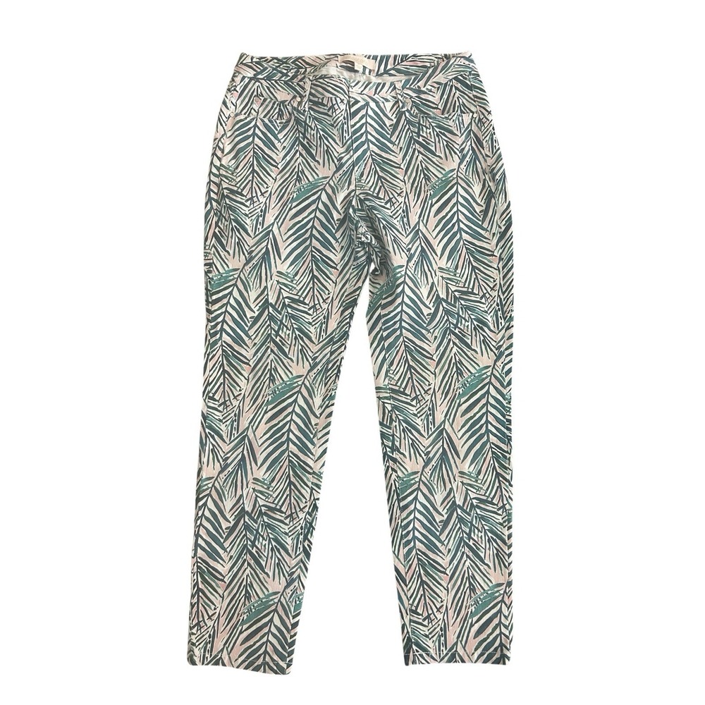 Etcetera Tropical Print Straight leg Pants SZ 6